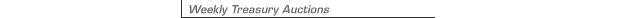 Weekly Treasury Auctions